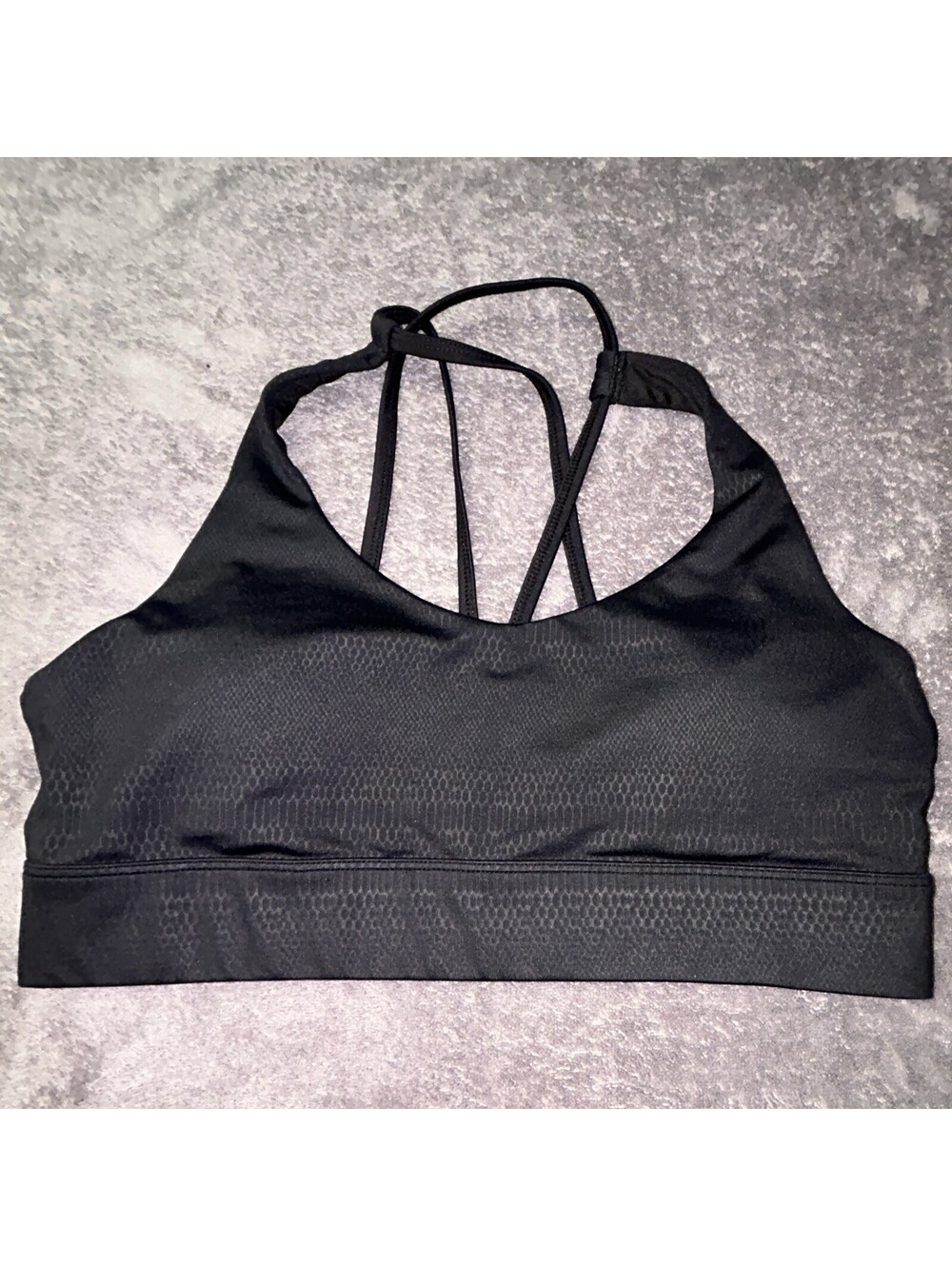 ZYIA Active Sports Bra Womens XXL Black Animal Print Athletic Workout